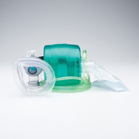 Resuscitator Mask CPR with Bag Pediatric Disposable Bag Valved Mask (1/EA 6/CS) by MADA Medical Products, Inc.  ID 4010